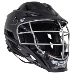 Cascade S Youth Matte Black Lacrosse Helmet Chrome Cage 17 Cascade S Youth Matte Black Lacrosse Helmet Chrome Cage -Hockey Shop 847734449718