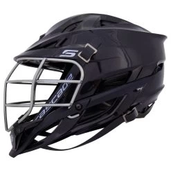 Cascade S Youth Black Helmet Chrome Cage -Hockey Shop cascade lacrosse helmet s youth black chrome inset2