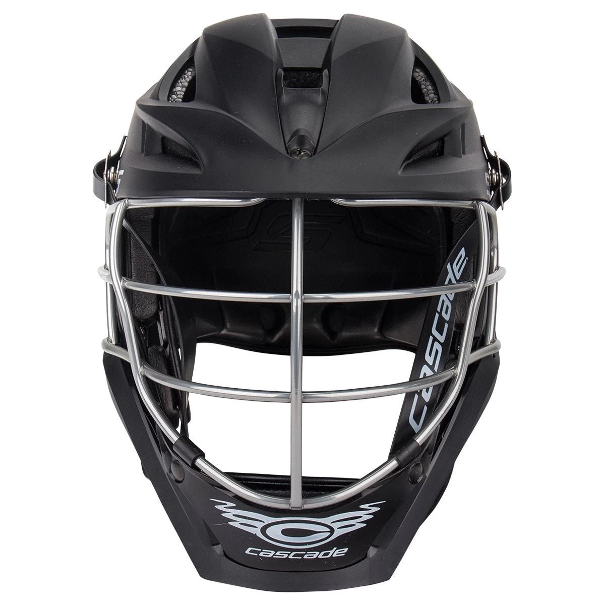 Cascade S Youth Matte Black Lacrosse Helmet Chrome Cage 5 Cascade S Youth Matte Black Lacrosse Helmet Chrome Cage - Image 3