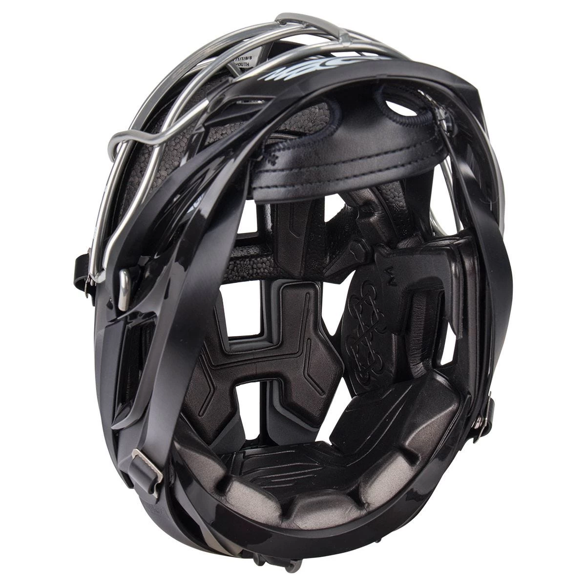 Cascade S Youth Matte Black Lacrosse Helmet Chrome Cage 7 Cascade S Youth Matte Black Lacrosse Helmet Chrome Cage - Image 5
