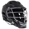 Cascade S Youth Matte Black Lacrosse Helmet Chrome Cage