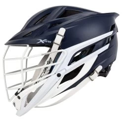 Cascade XRS Matte Navy Helmet Pearl White Cage -Hockey Shop cascade lacrosse helmet xrs matte navy white pearl inset1
