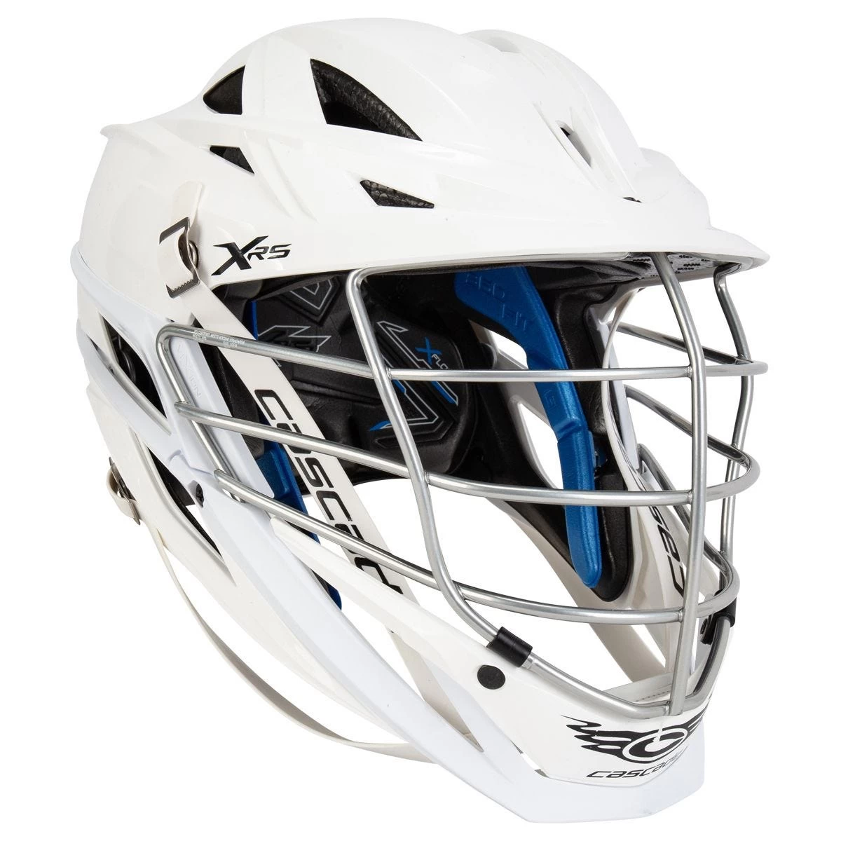 Cascade XRS White Helmet Chrome Cage