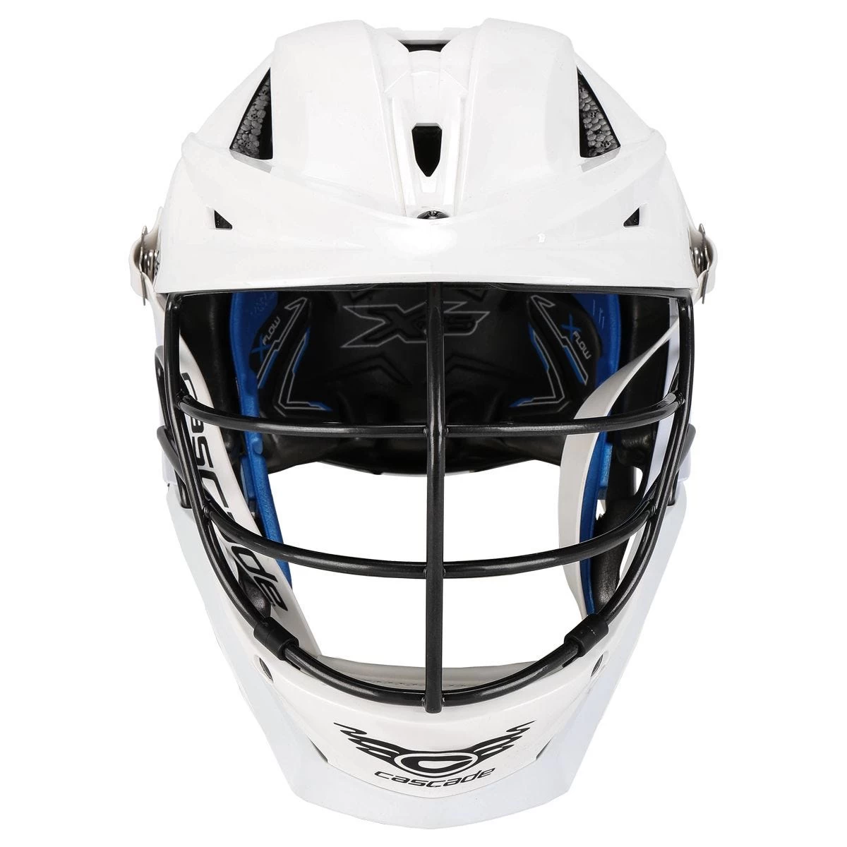 Cascade XRS Youth White Lacrosse Helmet Black Cage 5 Cascade XRS Youth White Lacrosse Helmet Black Cage - Image 3