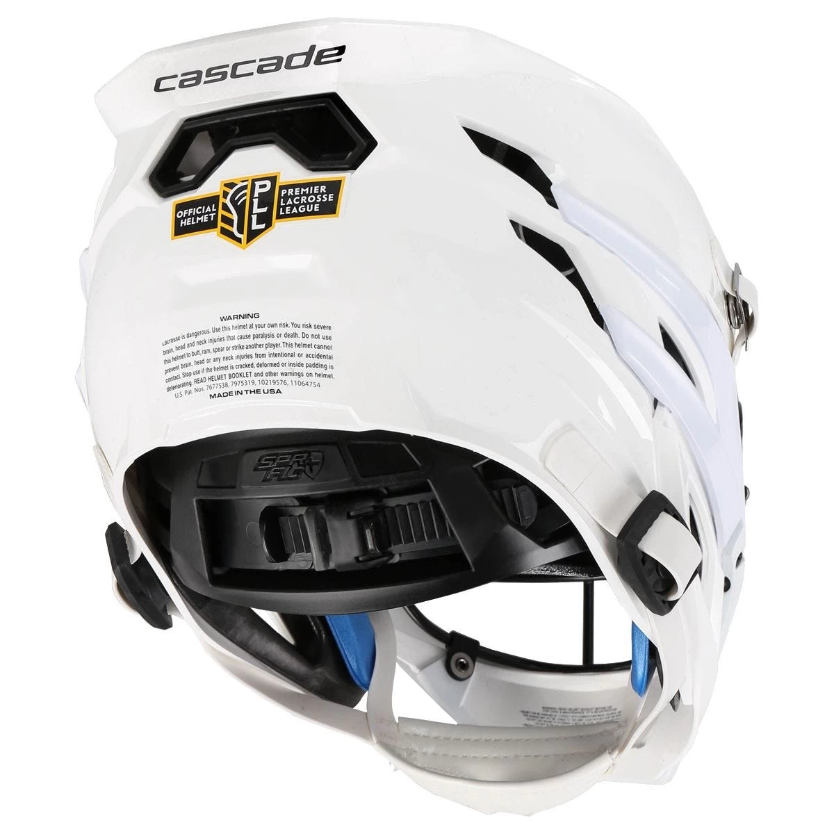 Cascade XRS Youth White Lacrosse Helmet Black Cage 6 Cascade XRS Youth White Lacrosse Helmet Black Cage - Image 4