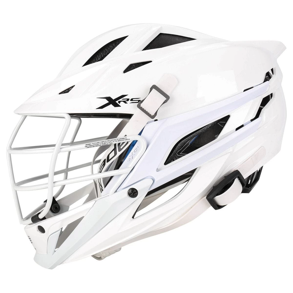 Cascade XRS Youth White Lacrosse Helmet Pearl White Cage 4 Cascade XRS Youth White Lacrosse Helmet Pearl White Cage - Image 2
