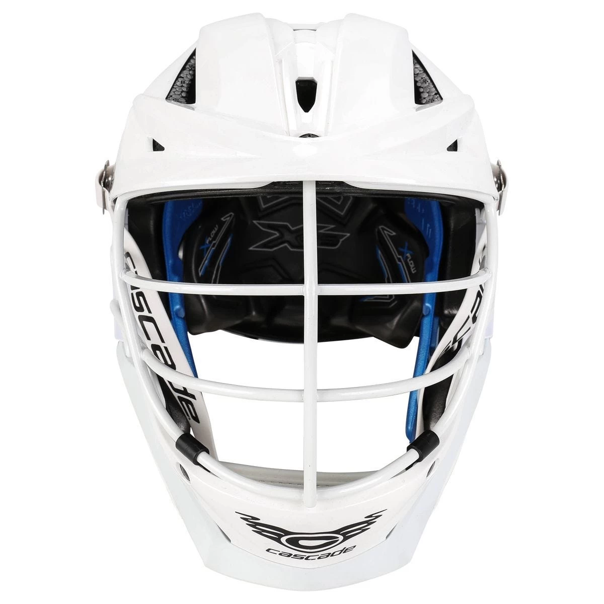Cascade XRS Youth White Lacrosse Helmet Pearl White Cage 5 Cascade XRS Youth White Lacrosse Helmet Pearl White Cage - Image 3