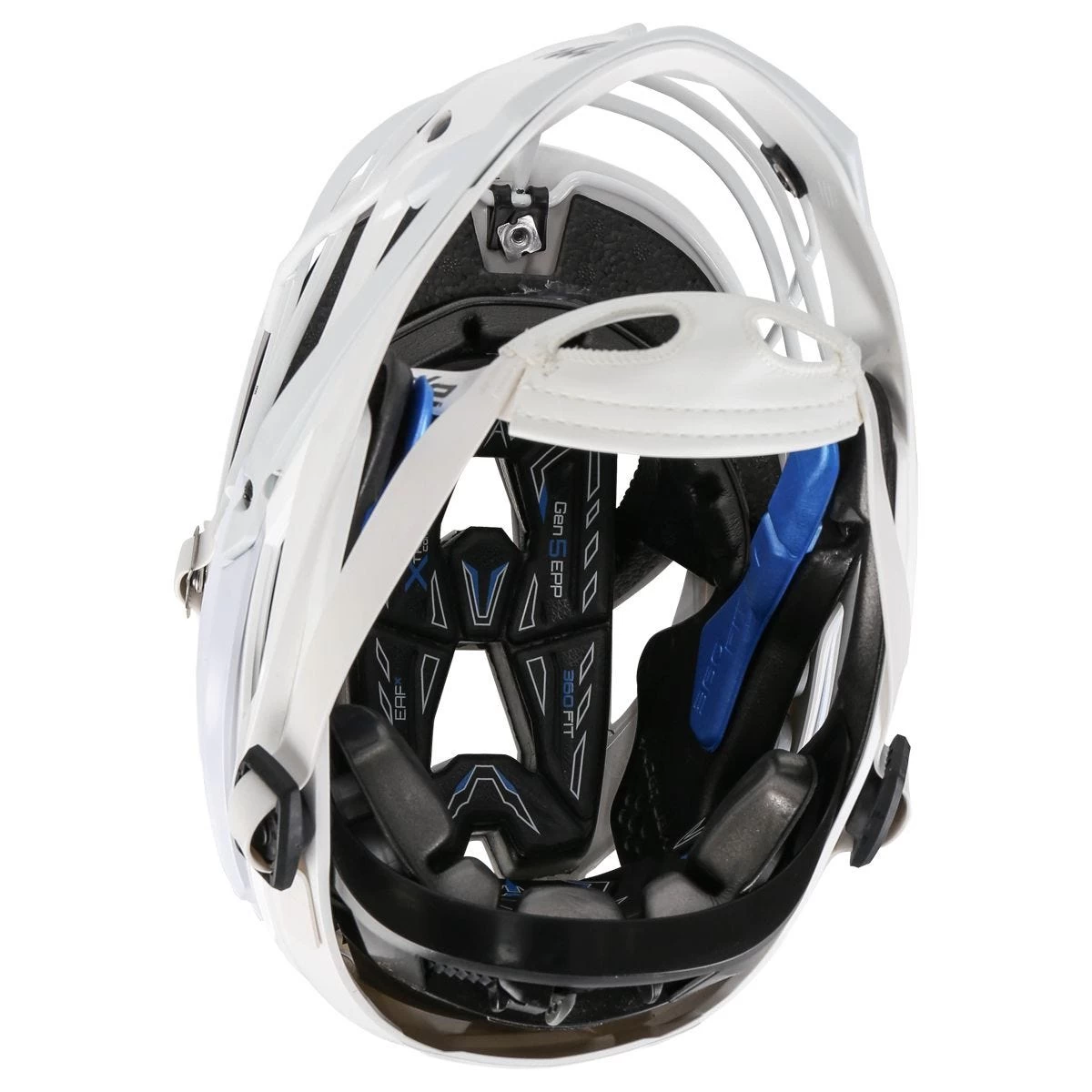Cascade XRS Youth White Lacrosse Helmet Pearl White Cage 7 Cascade XRS Youth White Lacrosse Helmet Pearl White Cage - Image 5
