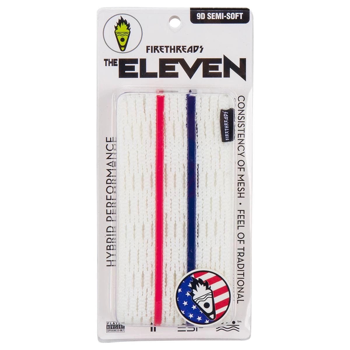 Firethreads Eleven 9D Semi-Soft Limited Edition Lacrosse Mesh - USA 3 Firethreads Eleven 9D Semi-Soft Limited Edition Lacrosse Mesh - USA
