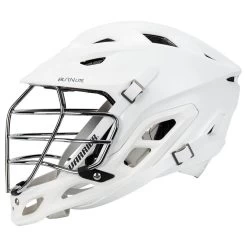 Warrior Burn Lite Matte Youth Lacrosse Helmet W/ Chrome Facemask -Hockey Shop warrior lacrosse helmet burn lite matte chrome facemask yth inset1
